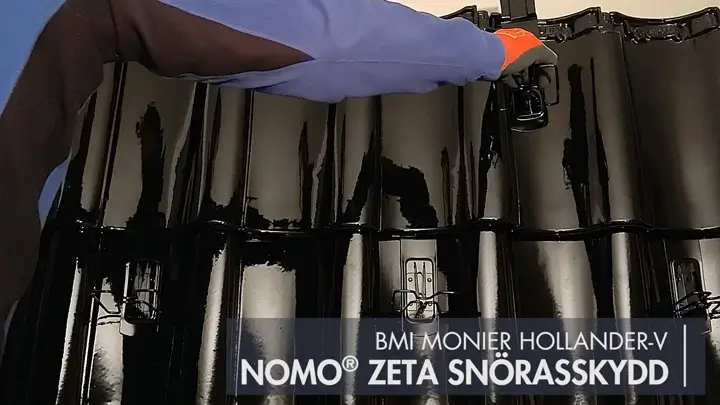 NOMO® Zeta - montering på BMI Monier Hollander-V falsat taktegel