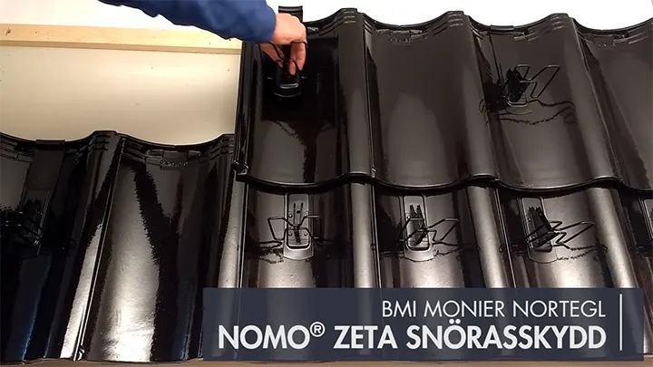 NOMO® ZETA  - montering på BMI Monier Nortegl falsat taktegel
