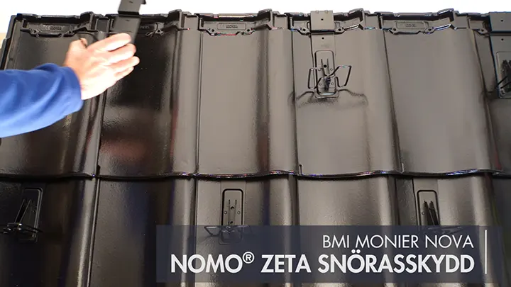 NOMO® ZETA  - montering på BMI Monier Nova falset tegltakstein