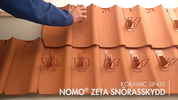 NOMO® Zeta - montering på Koramic Pottelberg 451 ofalsat taktegel
